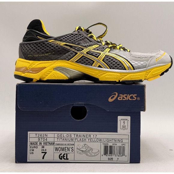 Asics GEL-DS TRAINER 17 Women's NEW Running Sneaker Yellow US Size 7 - Picture 11 of 11